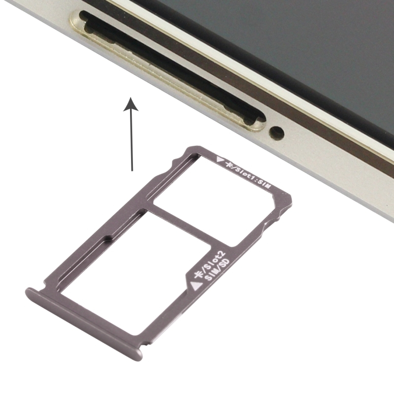 Nano SIM Card Tray + Nano SIM Micro SD Card Tray For HUAWEI Mate S